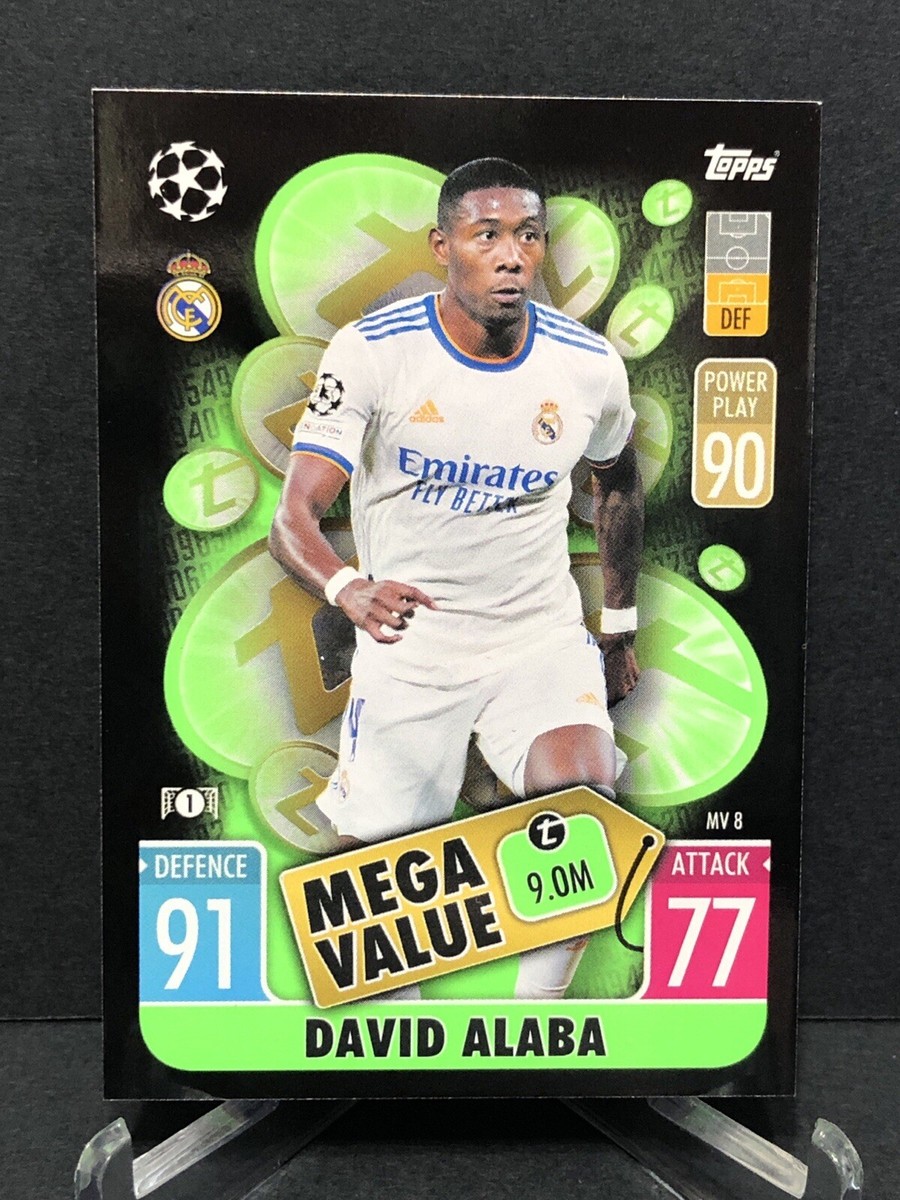 2021-22 Topps UEFA Champions League Match Attax David Alaba Mega