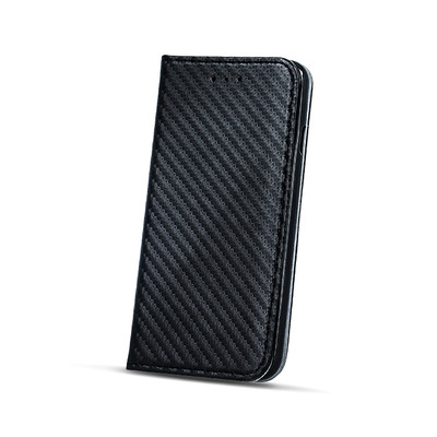 Klapp Tasche Buch Form Hülle Cover Case Etui SMART MAGNET CARBON ver. Handys