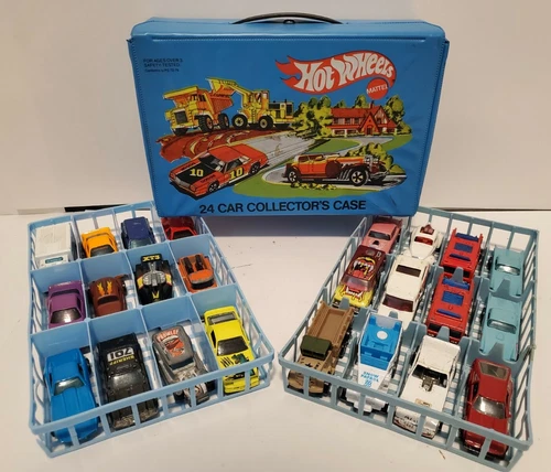 Hotwheels Vintage Case 1980 W Cars Lot Supra 57 Chevy Camaro More Mattel 70s-80s