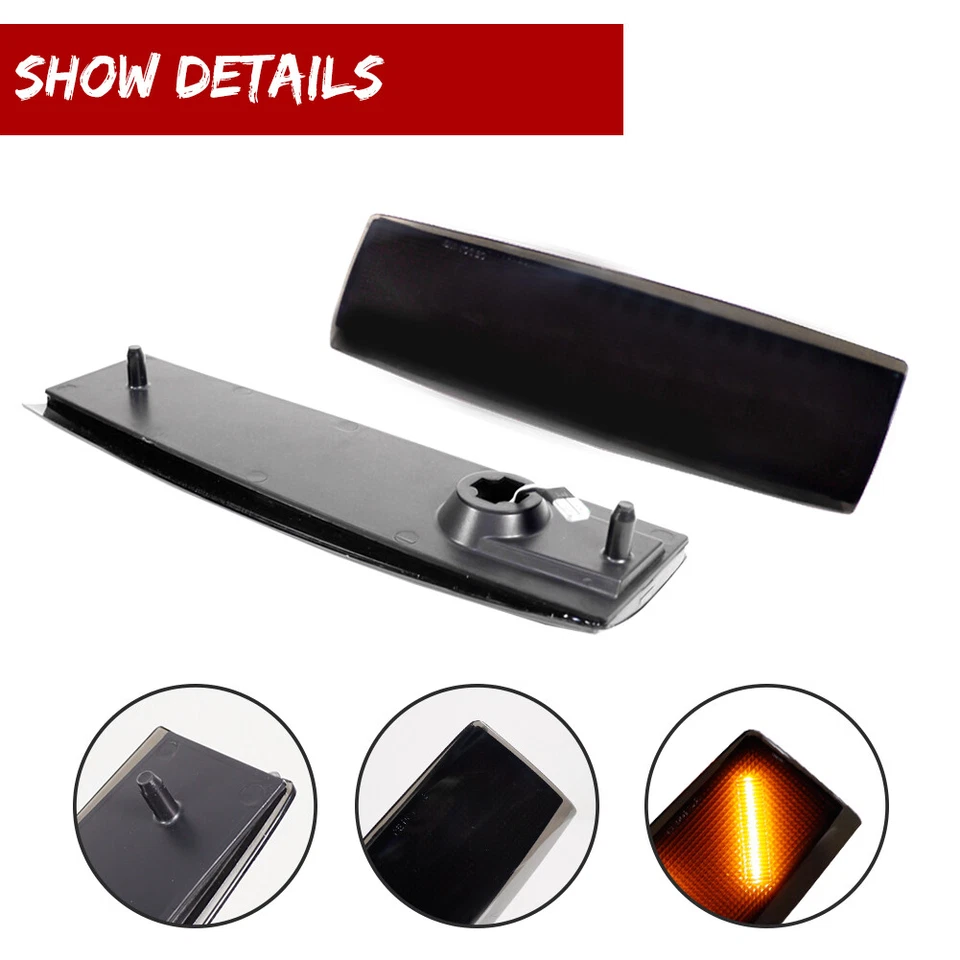 Luces de esquina marcadoras laterales delanteras ámbar ámbar para 88-93 GMC K1500 K2500 K3500 Foto 3 de 4