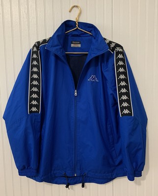 kappa track jacket blue