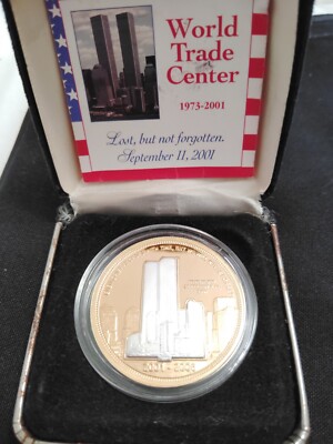 Remember 911 World Trade Center 1 Troy SILVER Proof Commemorative