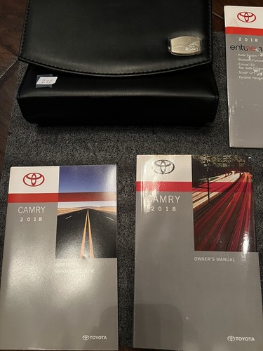 2018 Toyota Camry Owner's Manual Complete Set OEM Including Case 🚨 - Picture 2 of 6