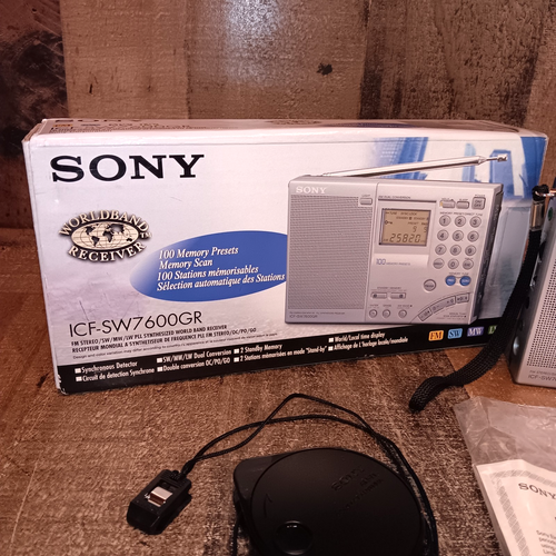 Sony ICF-SW7600GR AM/FM Radio FM Stereo/SW/MW/LW PLL Ricevitore Sintetizzato con Scatola - Foto 2 di 24