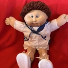 Cabbage Patch Kids doll boy HM1 ok factory 1984 auburn hair brown eyes CPK suit