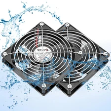 Small 120Mm X 25Mm 12V DC IP67 Waterproof Brushless Dual Ball Bearing Cooling Fa