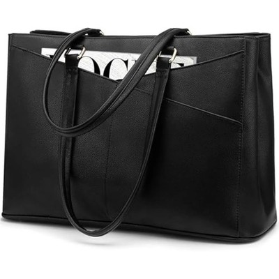 LOVEVOOK Laptoptaschen für Damen Tragetasche 15,6 Zoll, Damenhandtaschen PU Leder