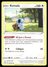 komala pokemon card value Komala 149/196