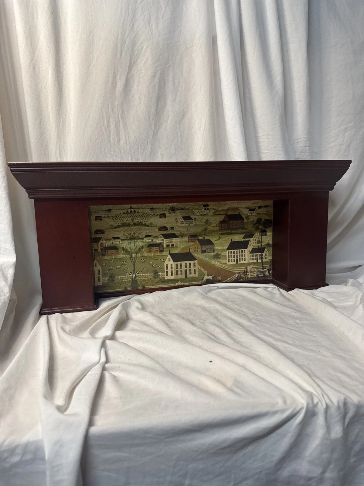 Vintage Cherry Mantle Shelf Dan Coble Folk Art Americana Equestrian Cottagecore
Opens in a new windo