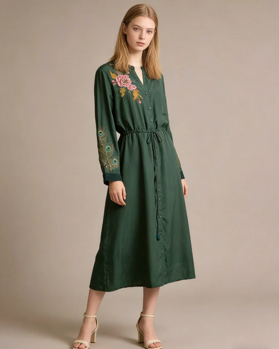 hunter green midi dress Hunter Green Off Shoulder Midi Dress – SheLikesBVI.com main image 1