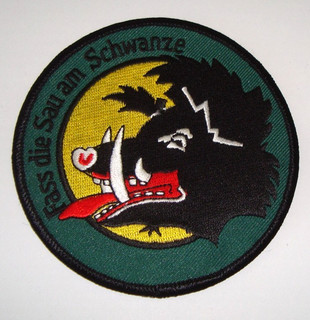 Patch Fass die Sau am Schwanze JG 74 Jagdgeschwader 74 aus Sammlung