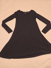Express Mini Dress Size Xs Blaxk Long Sleeve Jersey Zipper Closure
