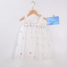 Girls Fashion Sling Embroidered Sweet Dress sz 5yrs