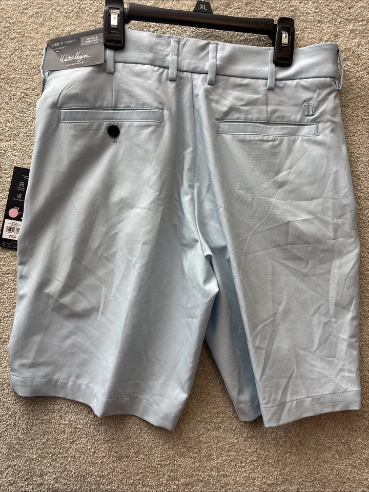 Pantalones Cortos de Golf Walter Hagen Para Hombre 30 Azul Suave P11 Micro Líneas Absorbentes Elastizados NUEVO Foto 2 de 4