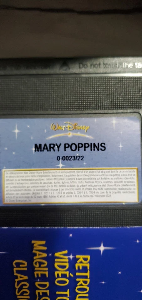 🇫🇷 VHS Mary Poppins- Walt Disney TBE + Flyer Grands Classiques+Bonus Karaoké - Photo 3/4