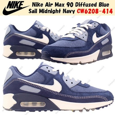 Nike Air Max 90 Diffused Blue Sail Midnight Navy CW6208-414 Men's Size