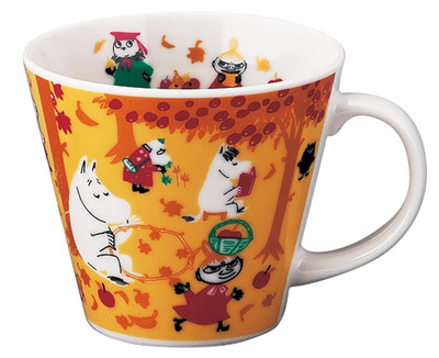 Moomin Mug Cup Teacup 4 Seasons Autum Licensed Made in Japan porcelain 340ml
