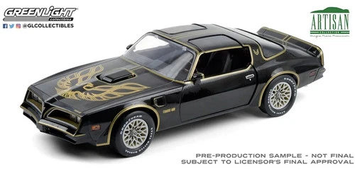 Greenlight GL19098 1977 Pontiac Firebird Trans Am Starlite Black With Golden Eag