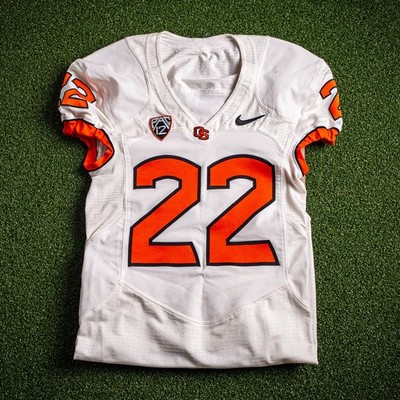 2011-12 NCAA OSU Oregon State Beavers Nike Team Issued Game PAC-12 weißes Trikot
