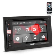 Pyle PLDN83BT.5 Double Din DVD Car Stereo Player Bluetooth in-Dash Car Stereo