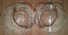 Vintage Anchor Hocking Savannah Clear Glass Cereal Bowls, Floral Pattern (2)