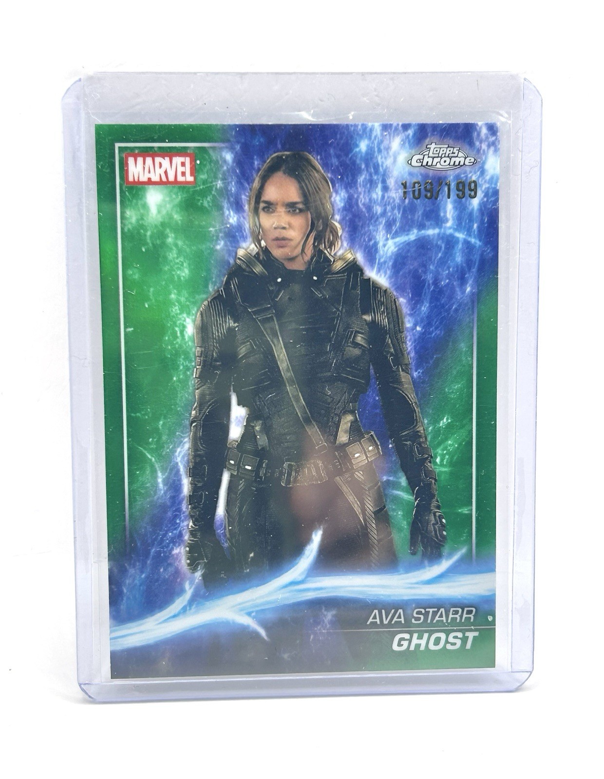 2025 Topps Chrome Marvel Studios #186 Ghost Ava Starr Green Refractor /199 NM