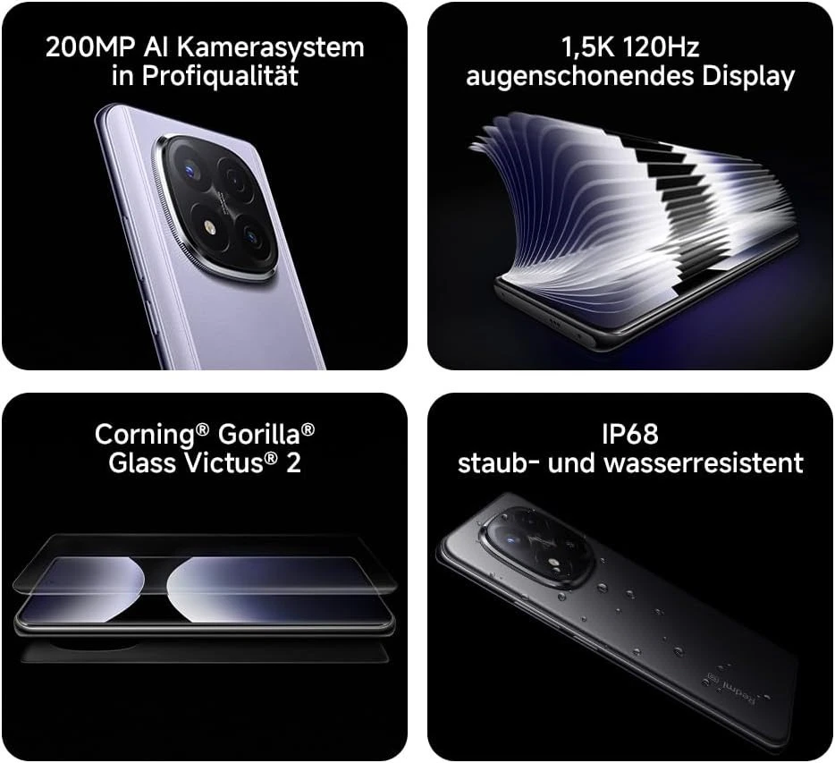 Xiaomi Redmi Note 14 Pro Plus 5G Smartphone 8GB+256GB 12GB+512GB 6.67'' AMOLED - Bild 2 von 2