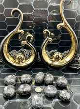 Natural Indigo Gabrro "Mystical Merlinite" Palm Stones Free ship & Gift