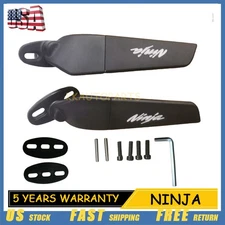 CNC For Kawasaki Ninja 250/R 300 400/R 650 Mirrors Wind Wing Rotating Rearview