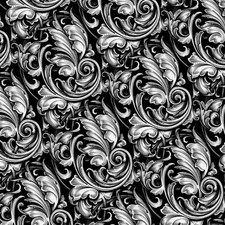 Scrollwork 47 - 20" x 38" Hydrographic Film Hydro Dipping