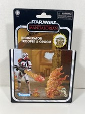 Star Wars Vintage Collection 3.75 Mandalorian Incinerator Trooper And Grogu
