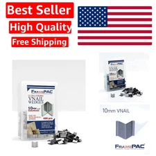 Professional 10mm V Nails for Picture Frames - 400 Pack of Alloy Steel Fasteners