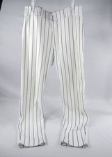 2005 Florida Marlins Game Used White Pinstripe Pants 34-35-33 958