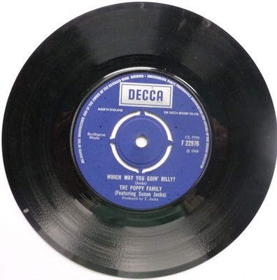 Poppy Family Which Way You Goin Billy 7'' Decca F22976 EX 1969