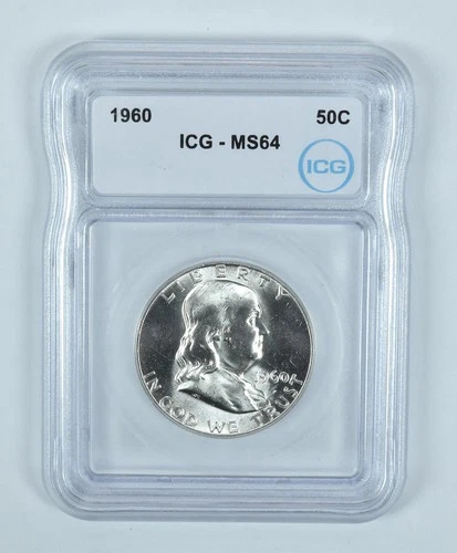 1960 Franklin Half Dollar MS64 ICG *5740