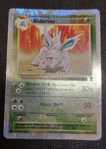 Pokemon Karte - Nidorino - 56/110 Reverse Holo - Legendäre Sammlung - ENG - Bild 1 von 2