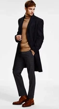 Michael Kors Men's Classic-Fit Wool Cashmere Blend Kavon Overcoat MSRP $495 40L