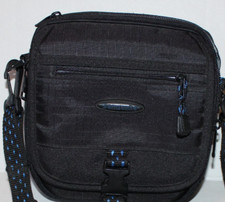 Samsonite Black Nylon Camera Bag Padded Compartment Long Strap