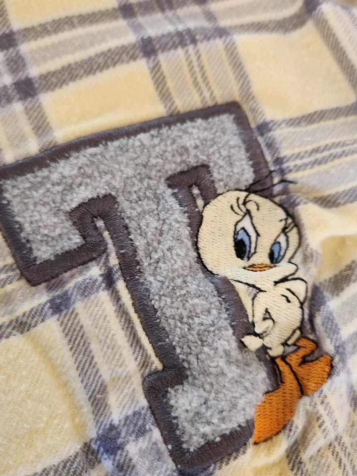 Calzoncillos boxer a cuadros Tweety Bird para mujer talla 3XL algodón dormir de colección con cordón Foto 2 de 4