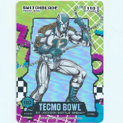 Travis Hunter Switchblade 2026 Bo Battle Arena Tecmo Bowl Steel 80\'s 8-bit Rad