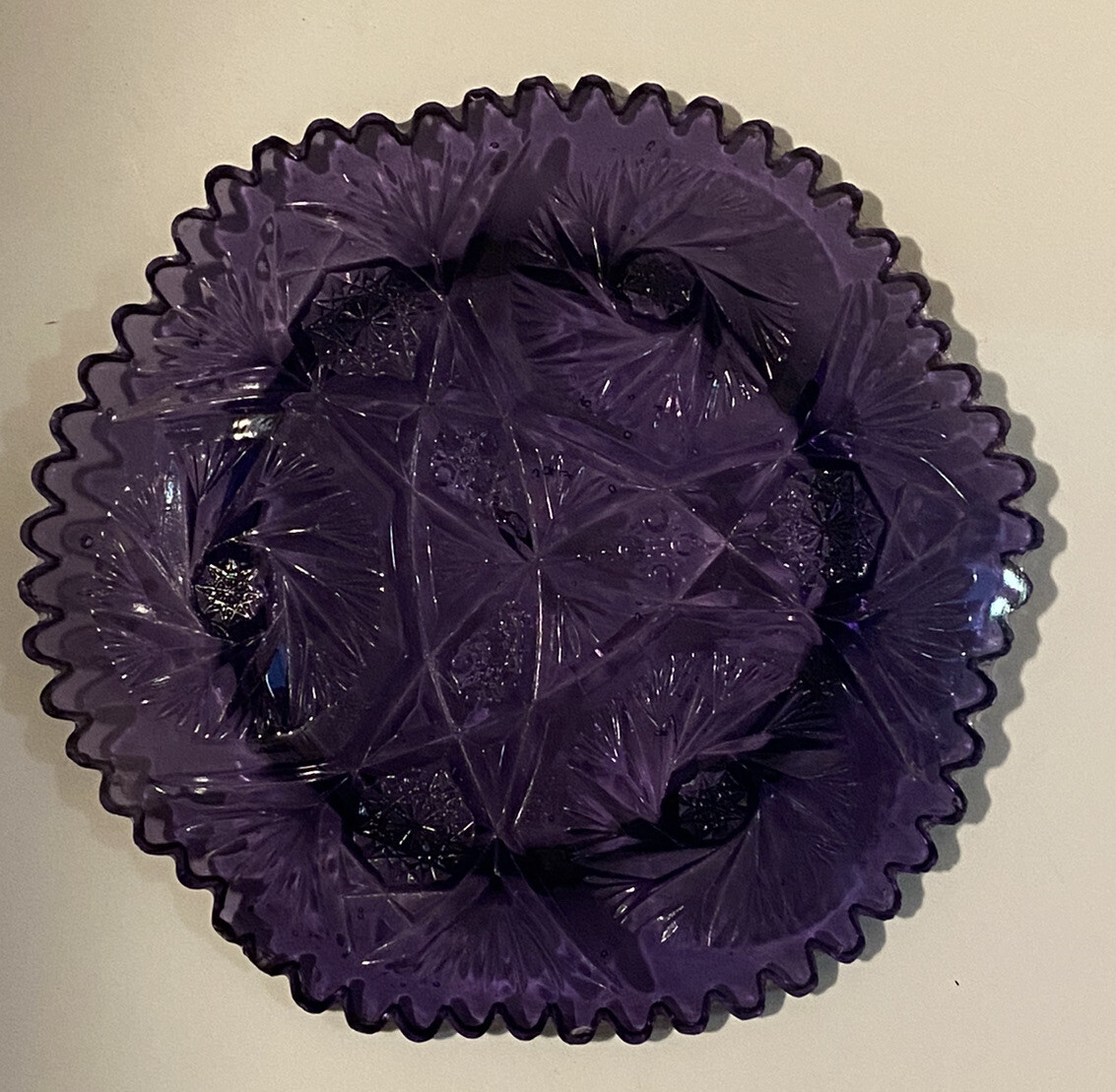 Antique amethystpurple glass butter dish 💜 eBay