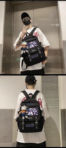 Anime OSHI NO KO Hoshino Ai Student Satchel Backpack School Bag W/Pendant Gifts - Picture 9 of 13