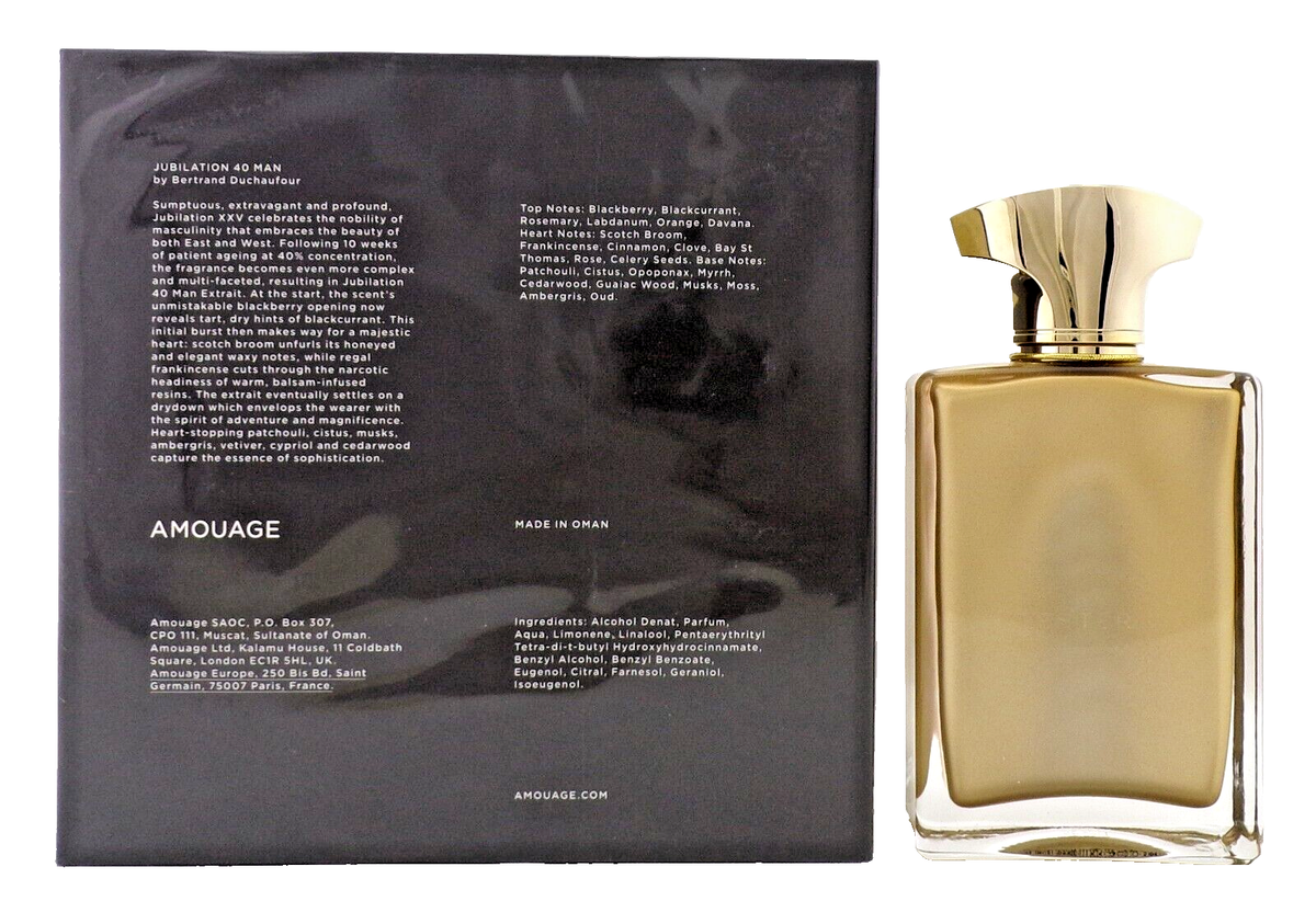 Amouage Jubilation 40 Man Extrait de Parfum 3.4 oz./100 ml