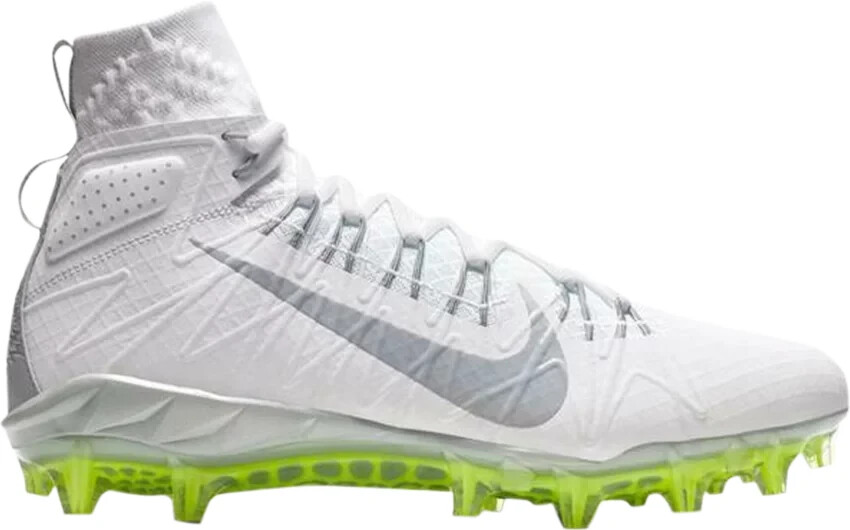 Nike Alpha Huarache 7 Elite LAX White Lacrosse Cleats CJ0224