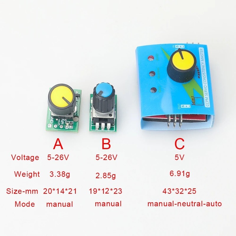 Mini HV Digital Servo Tester Brushless Motor ESC controller PWM For FPV RC Car L