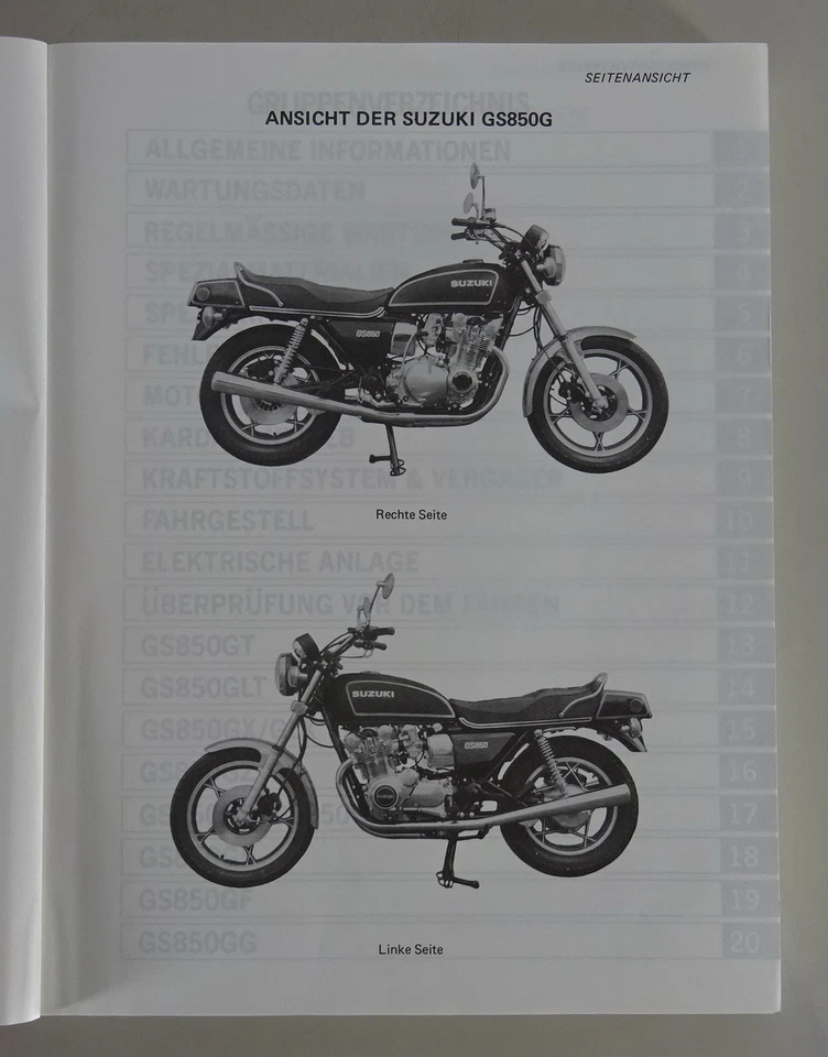 Manual de Taller/Manual de Operación Suzuki GS 850 G Stand 10/1990 - Imagen 2 de 3