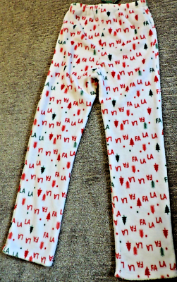 Holiday Print Fleece Pajama Pants Drawstring JR SZ L RN 163199 100