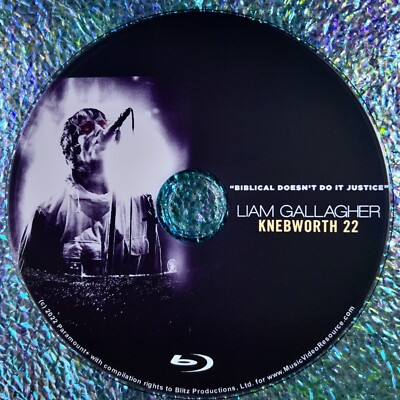 Liam Gallagher Knebworth 22 Blu-ray Feature Length Documentary & Concert  OASIS