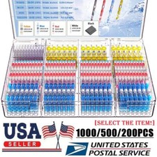 1000-50PCS Solder Stick Waterproof Seal Sleeve Heat Shrink Butt Wire Connectors