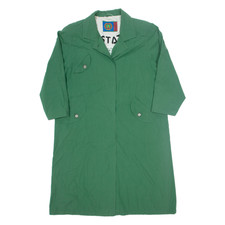 Vintage Gil Bret Womens Trench Coat Green 90s M